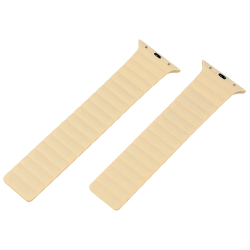 Torrii Saturn Silicone Magnetic Apple Watch Band for Ultra 49/ 45/ 44 /42 Mm  – Cream