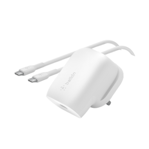 Belkin BoostCharge USB-C Wall Charger 30W+ 1M USB-C to USB-C Cable