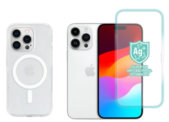 Torrii Tempered Glass For Iphone 15 Pro- Clear + Torrii Bonjelly Magsafe Case For Apple Iphone 15 Pro- Clear