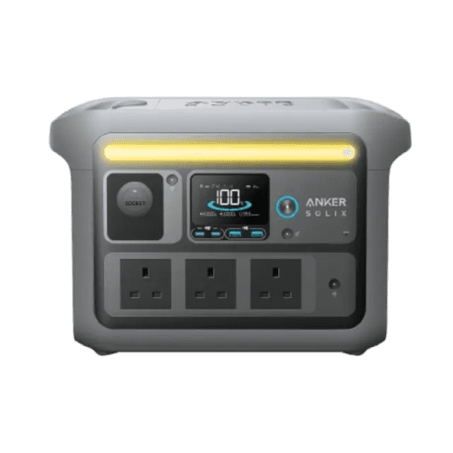 Anker SOLIX C800 Plus Portable Power Station (1200W / 768Wh) With Camping Lights