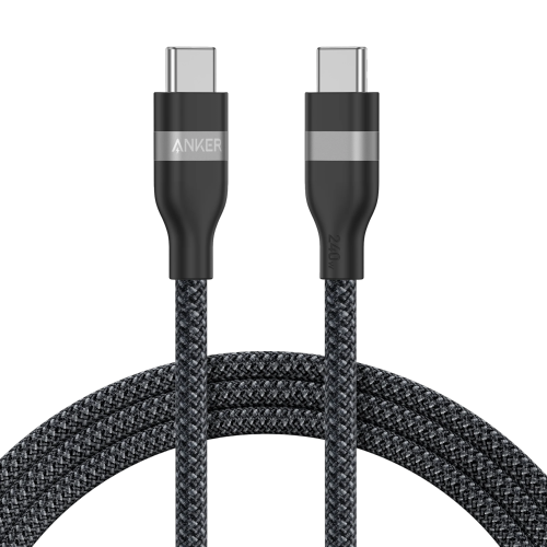 Anker USB-C to USB-C Cable 240W (Upcycled-Braided) (1.8m/6ft) -Black