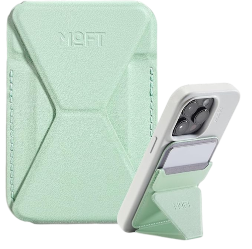 MOFT Snap-On iPhone Stand & Wallet (MOVAS) - Peppermint