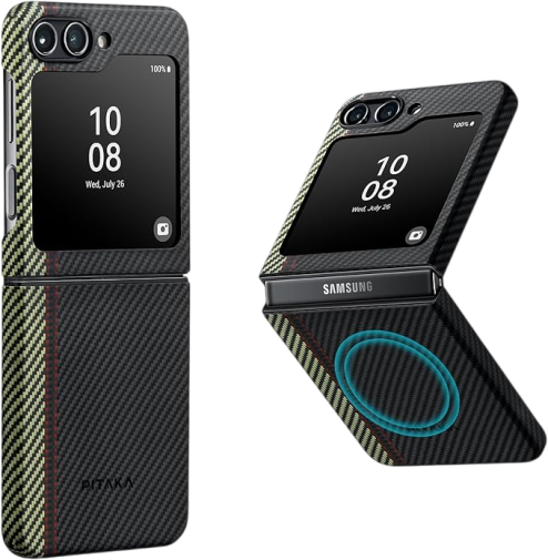 Pitaka Carbon MagEZ Case 3 for Galaxy Z Flip5 Overture