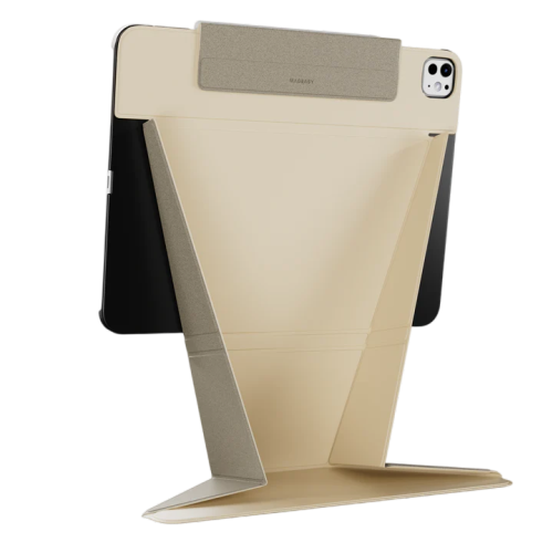 MagEasy Lift Standing & Folding Folio Case for 2024 iPad Pro 13" M4 - Starlight White