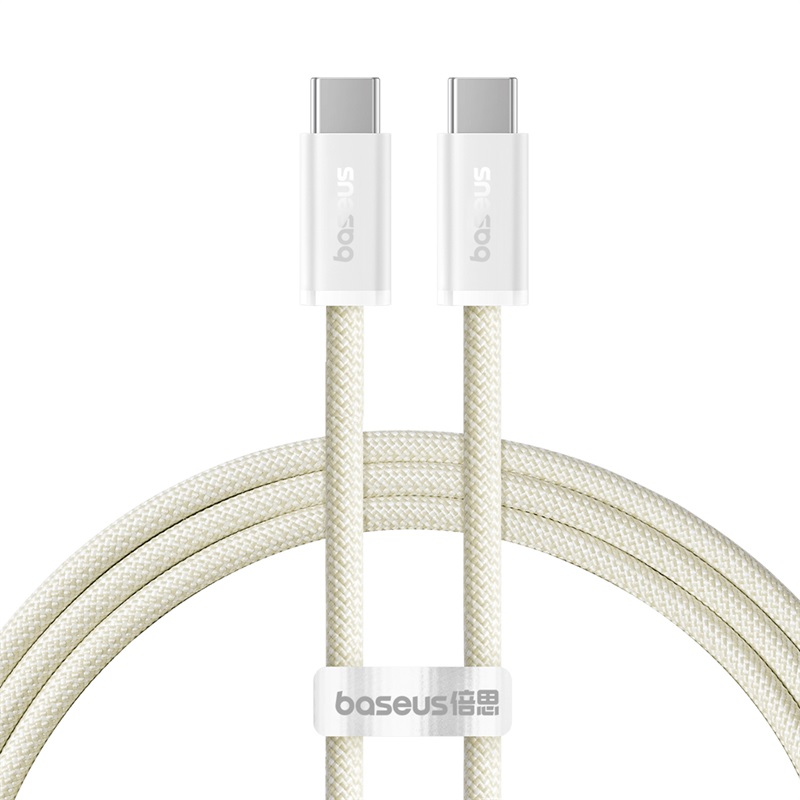 Baseus Dynamic 3 Series Fast Charging Data Cable Type-C to Type-C 100W 1m Custard Yellow