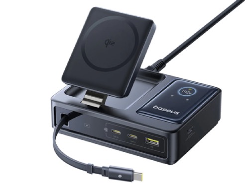 Baseus NOM 5-in-1 Desktop Charger – Black