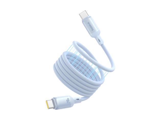 Baseus PicoGo 1m USB-C to USB-C 240W Magnetic Liquid Silicone Cable – Blue