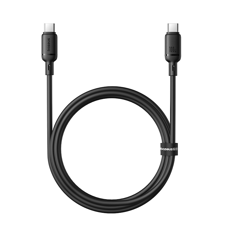 Baseus Silky 2m Fast Charging USB-C to USB-C Cable 100W – Black