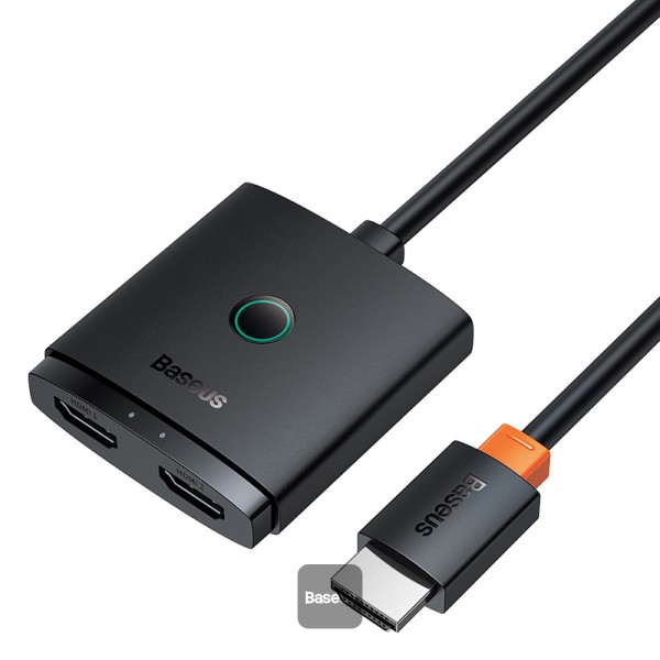 Baseus AirJoy 2-in-1 Bidirectional HDMI Switch 1m – Black