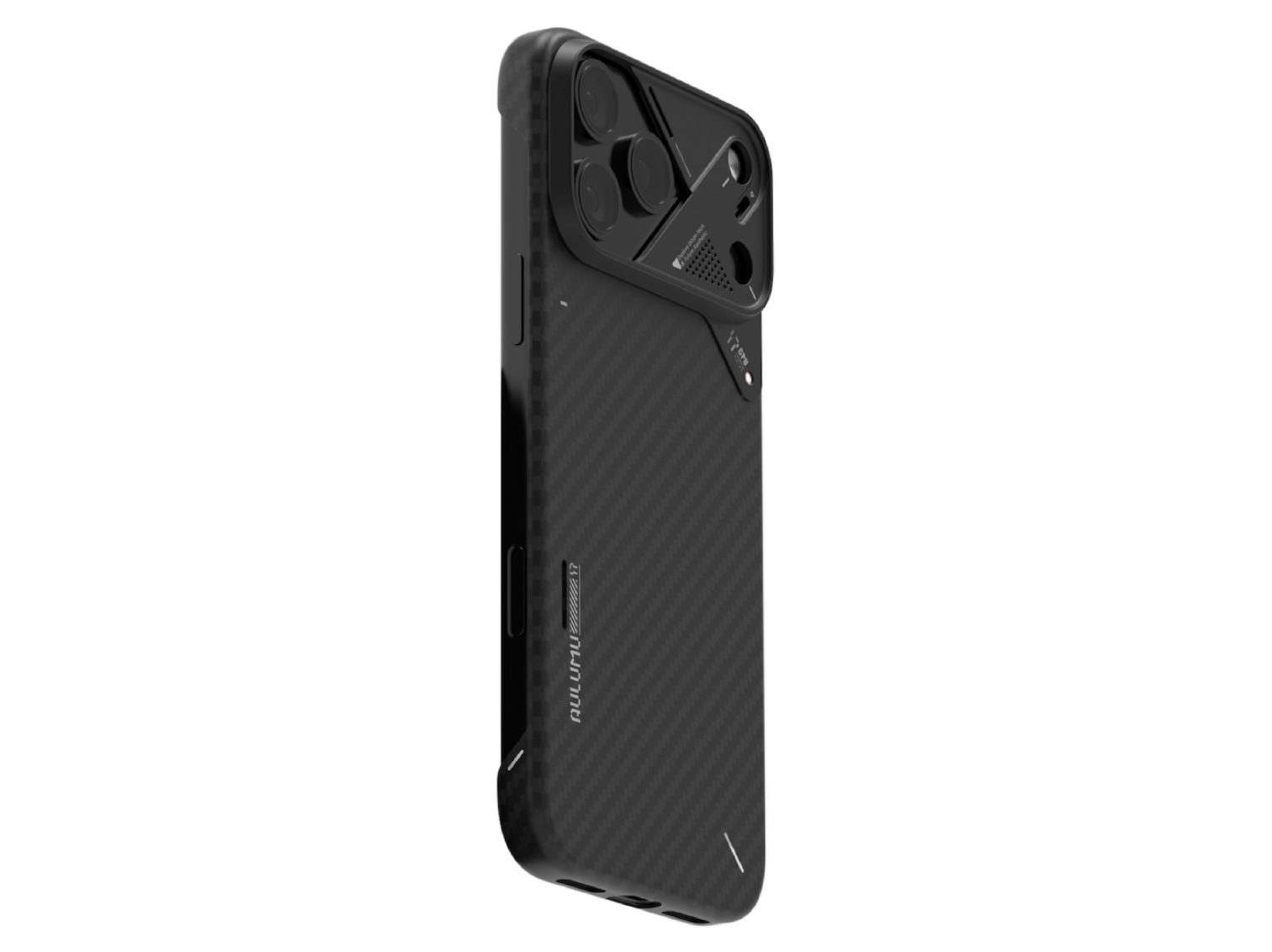 AULUMU A17 Vegan Leather Case for iPhone 17 Pro - Black