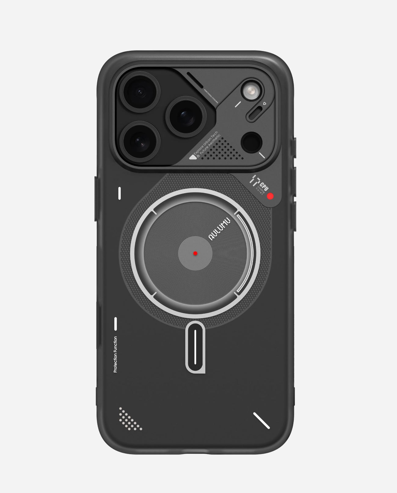 AULUMU A17 TPU IMD Frosted Case for iPhone 17 Pro Max - Translucent Gray