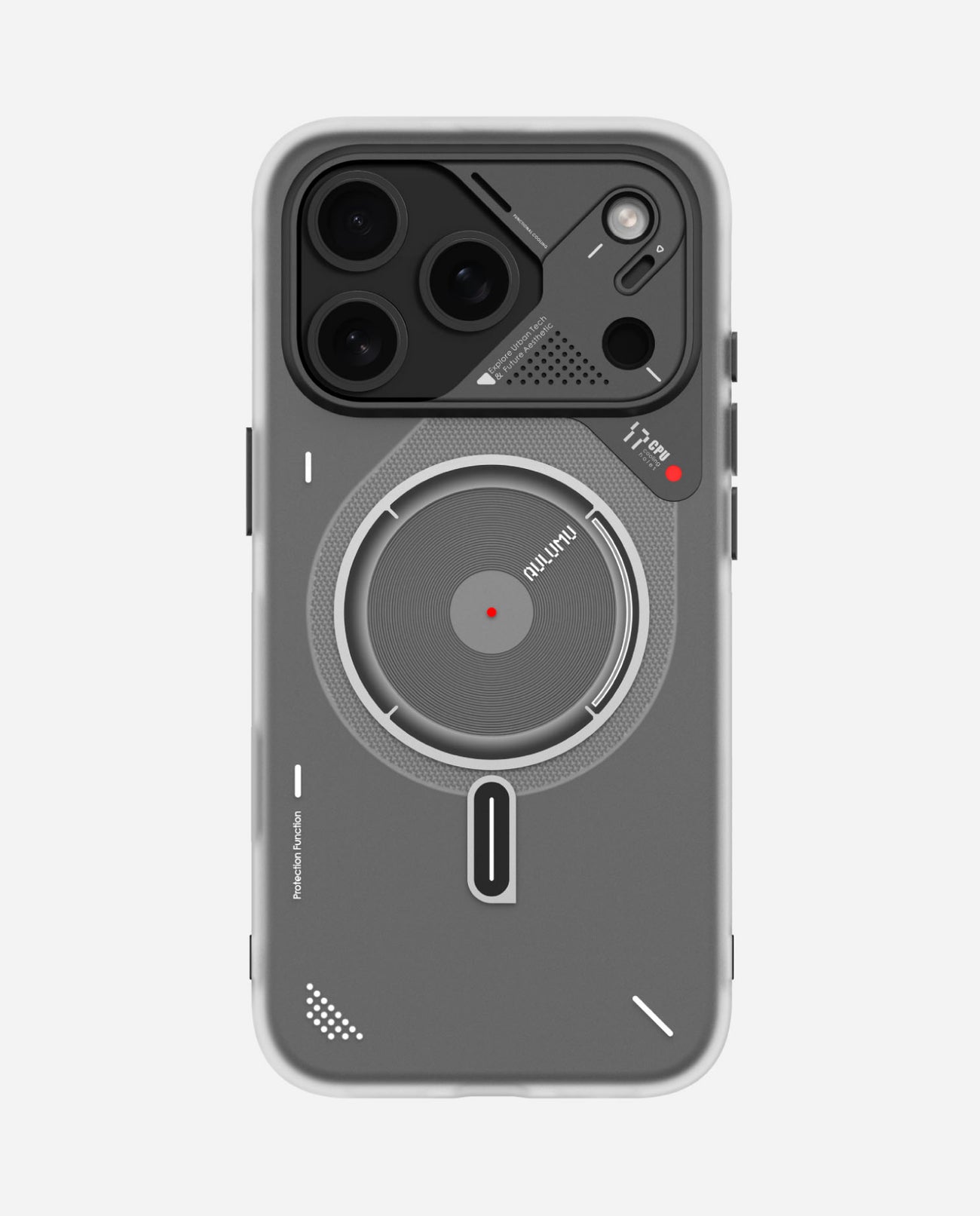 AULUMU A17 Frosted Case for iPhone 17 Pro - Translucent White
