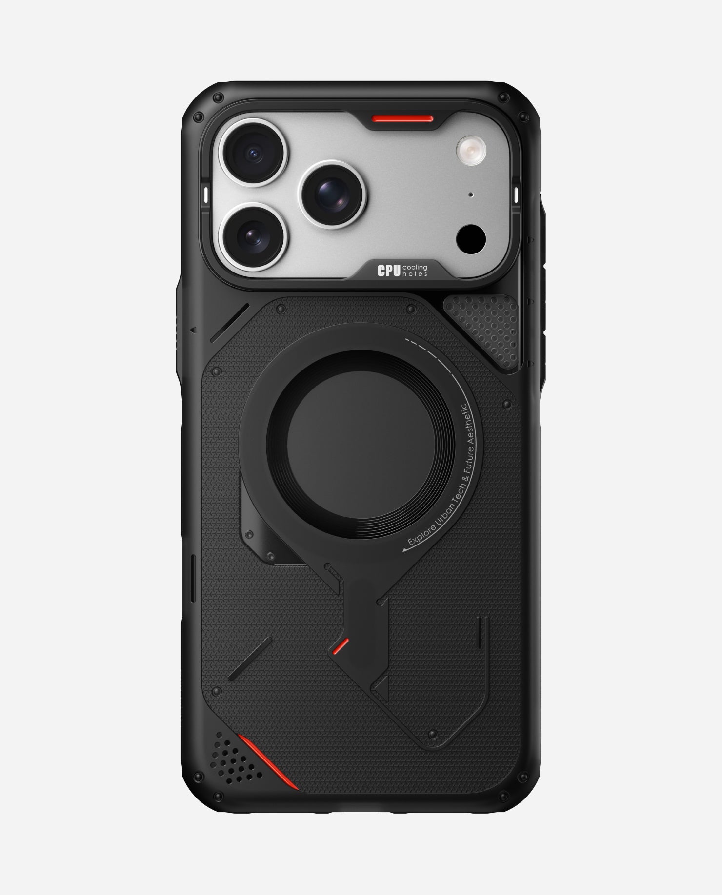 AULUMU A17 Rugged Case for iPhone 17 Pro Max - Translucent Gray