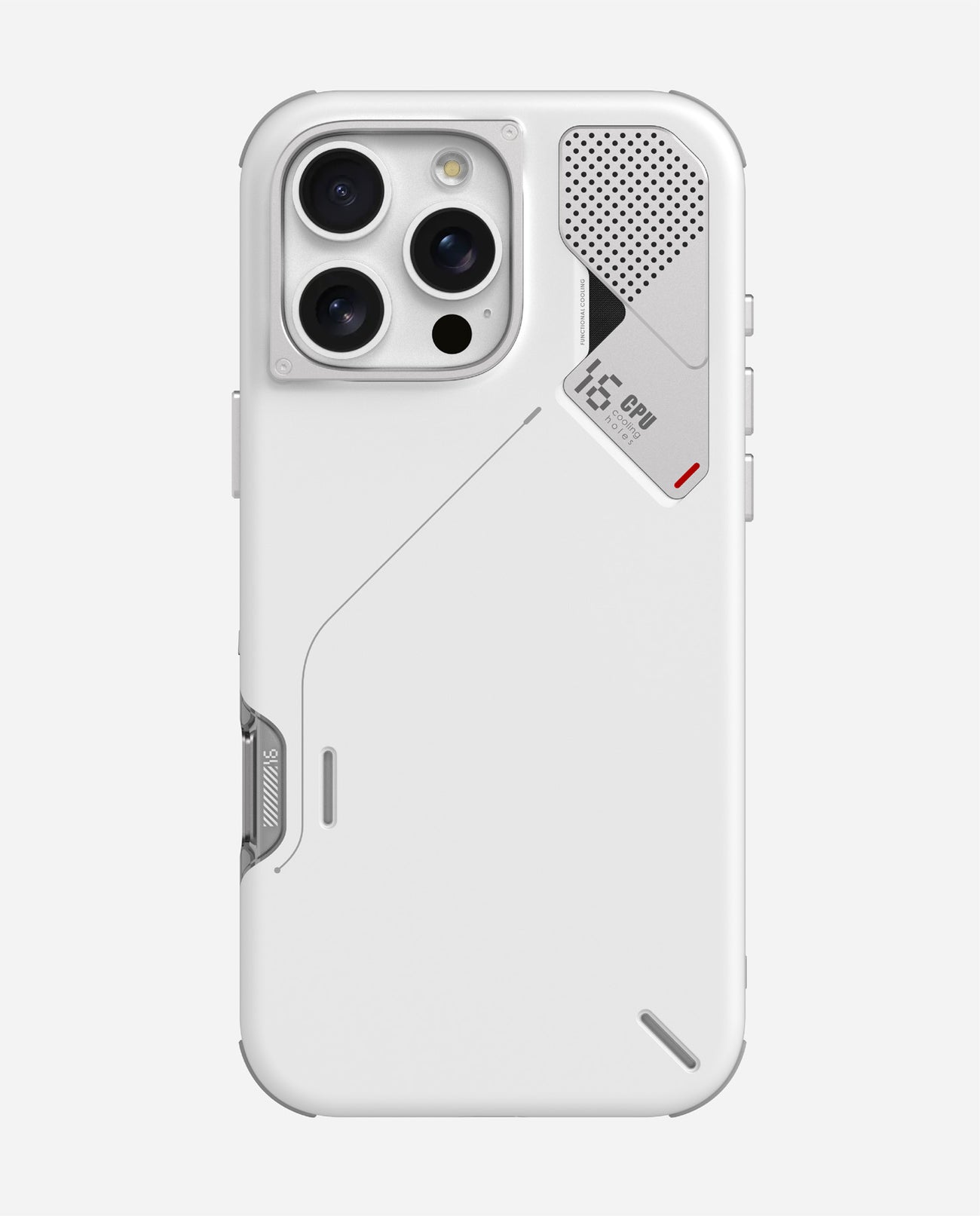 AULUMU A16 Slim Shockproof Case for iPhone 16 Pro Max with Camera Control Cover - White