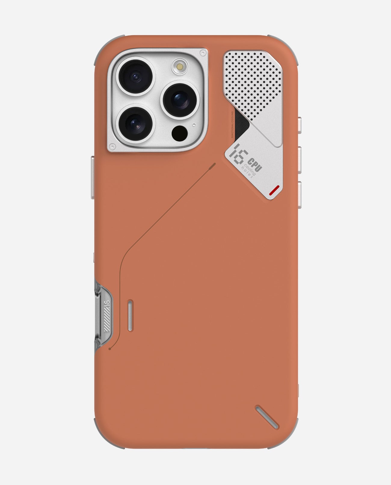 AULUMU A16 Slim Shockproof Case for iPhone 16 Pro with Camera Control Cover - Yellowish-Brown