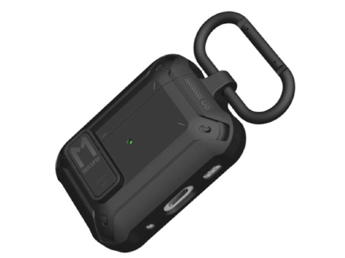 AULUMU A19 Case for AirPods Pro with Lock & Keychain - Black