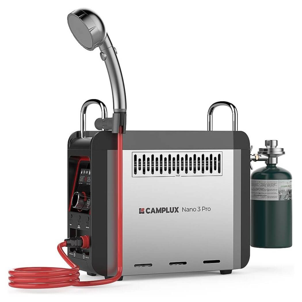CAMPLUX Nano 3 Pro Portable Gas Water Heater-Silver
