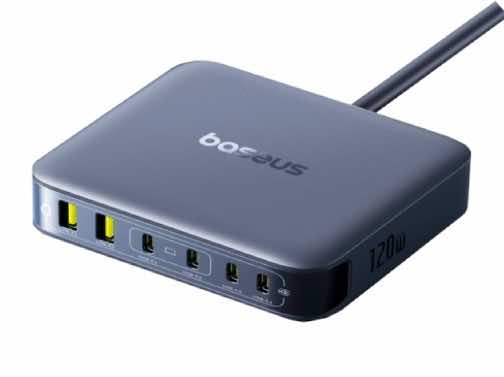 Baseus EnerFill FH21 Desktop Charging Station 4C+2U 120W - Cosmic Black