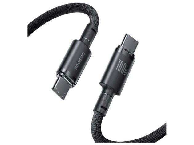Baseus New Braided Fast Charging Cable USB-C to USB-C 100W 2m - Black