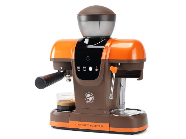 iCafilas Semi-Automatic Espresso Coffee Maker - Orange