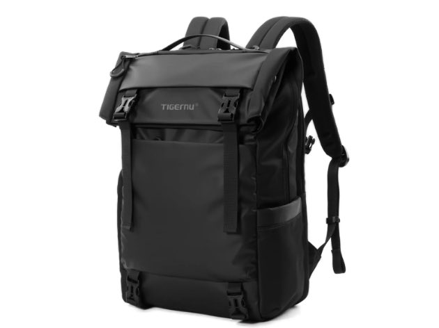 Tigernu T-B91025 Tall 28L to 38L Expandable Travel Backpack - Black
