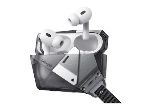 AULUMU A39 Hi-Per Shockproof Geometric Earphone Case for AirPods Pro 3 - Translucent Gray