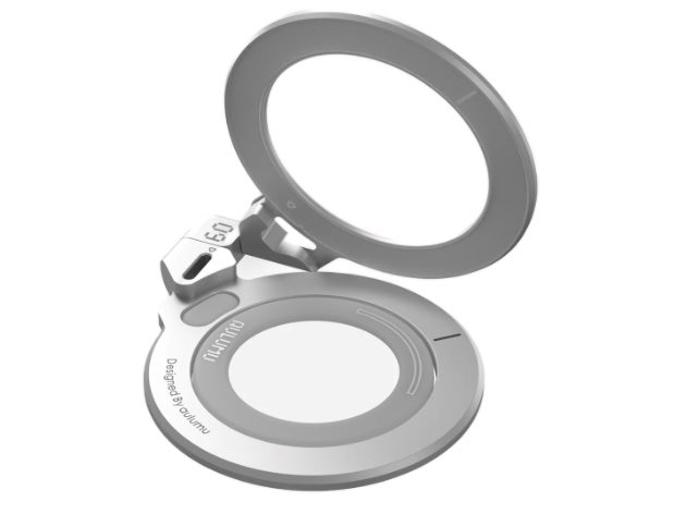 AULUMU G09 Infinite 360° MagSafe Stand | 3-Axis Rotation - Silver