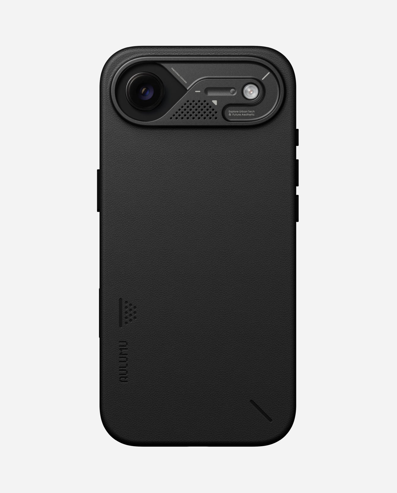 AULUMU A17 Vegan Leather Case for iPhone 17 Air - Black