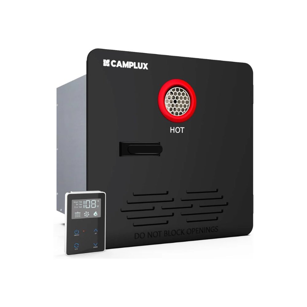 Camplux Elite 65,000 BTU RV Tankless Water Heater 2.64 GPM - Black