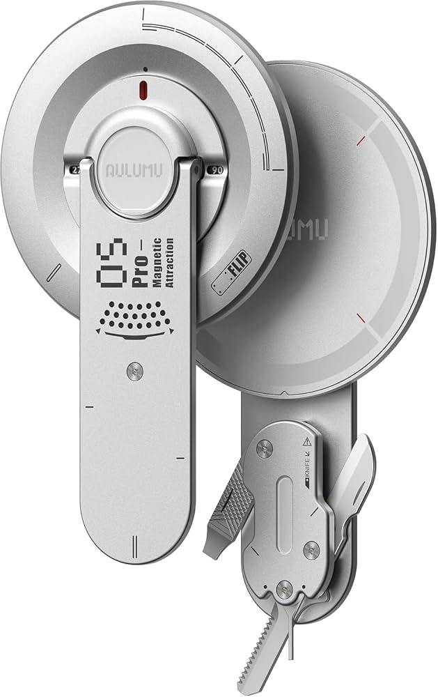 AULUMU G05 Pro Multifunctional Magnetic Phone Stand - Silver