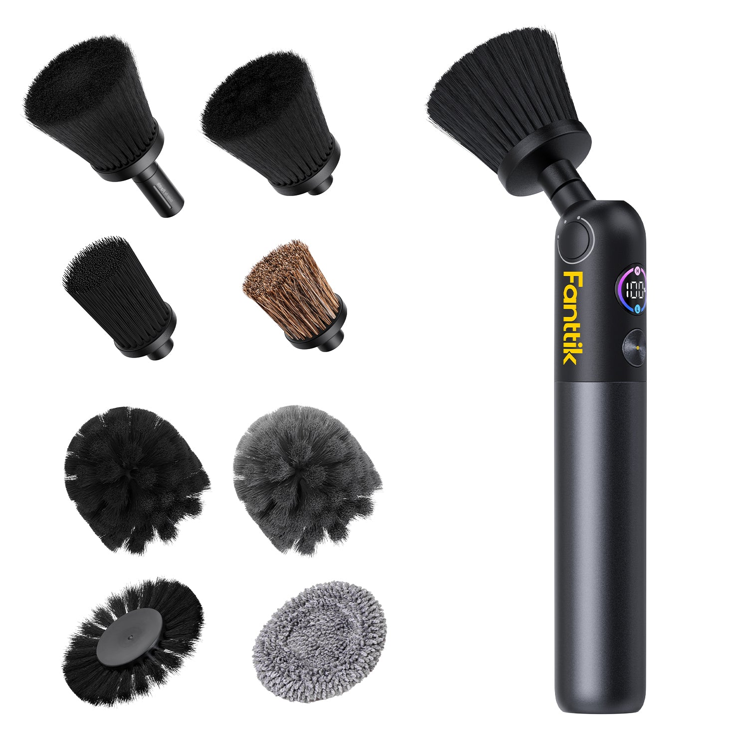 Fanttik Flip G10 Nano AutoCare Electric Spin Scrubber - Black