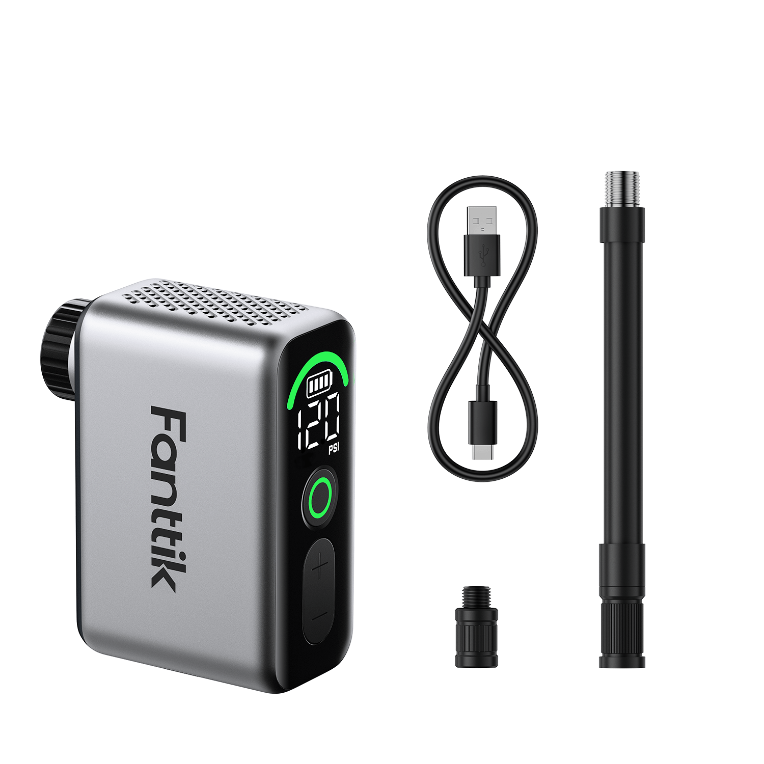 Fanttik X10 Ace Tiny Bike Pump - DC7.4V- Grey