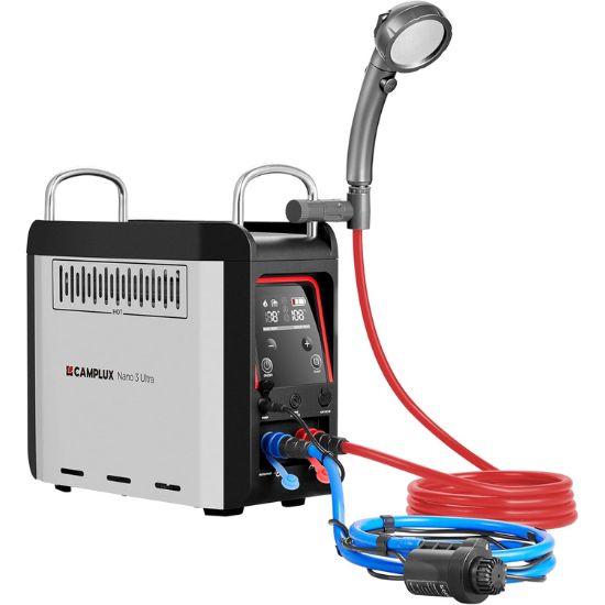 CAMPLUX Nano 3 Ultra Portable Gas Water Heater - Silver