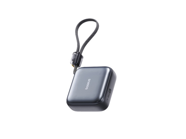 Baseus PicoGo Ⅱ AC22 Ultra Mini Power Bank With Built-in USB-C Cable 10000mAh 45W - Cosmic Black