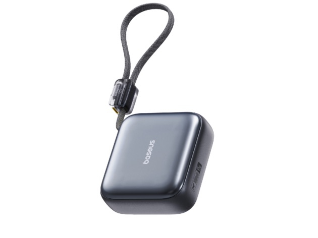Baseus PicoGo Ⅱ AC22 Ultra Mini Power Bank With Built-in USB-C Cable 20000mAh 45W - Cosmic Black