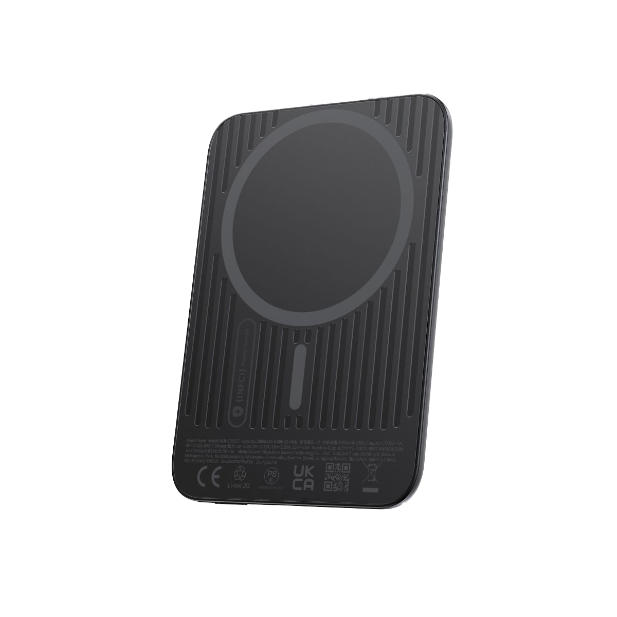 Baseus PicoGo Air AM71 Magnetic Power Bank 5000mAh 22.5W - Cosmic Black (Includes Ultra-Thin Braided Cable USB-C to USB-C)