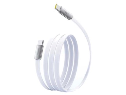 Baseus Ultra-Slim Fast Charging Data Cable USB-C to USB-C 240W 1.2m - Moon White