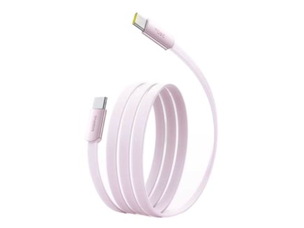 Baseus Ultra-Slim Fast Charging Data Cable USB-C to USB-C 240W 1.2m - Baby Pink