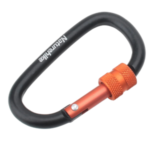 [6927595701607] Naturehike 8cm d-type multifunctional hang buckle with lock - Black