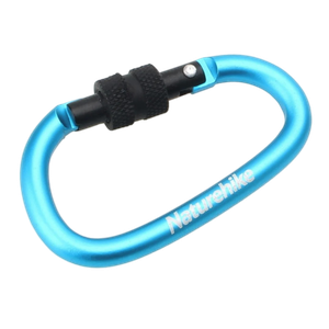 [6927595701638] Naturehike 8cm d-type multifunctional hang buckle with lock - Blue