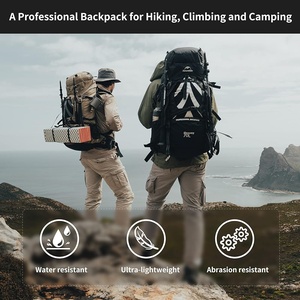 [6927595709009] Naturehike 70L Backpacks - Black&Gray