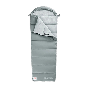 [6927595748091] Naturehike Envelop washable cotton sleeping Bag with hood M180 - Grey