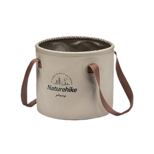 [6927595764633] Naturehike Foldable Round Bucket - Light Brown (20L)