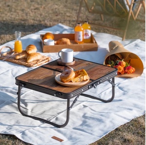 [6927595771440] Naturehike MDF outdoor folding table (Small) - retro Color