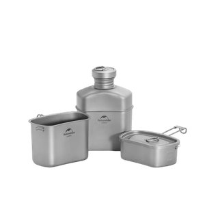 [6927595773857] Naturehike Titanium Cooking Set - Silver