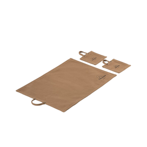 [6927595775738] Naturehike Canvas Insulation pad desk mat + 2pcs coasters - Light Brown