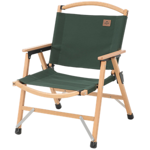 [6927595776780] Naturehike Outdoor folding wooden Chair - Wood-Forest Green