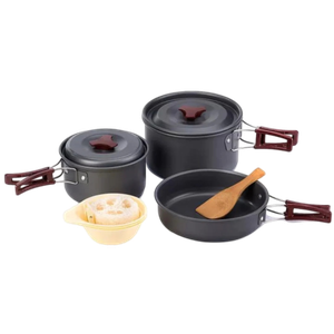 [6927595787205] Naturehike NH2-3 people camping Aluminium cookware - Carbon