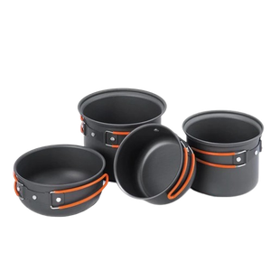 [6927595787212] Naturehike NH Four-piece hiking Camping Cookware - Carbon