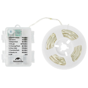 [6975641887539] Naturehike Atmosphere Lamp String - Warm Light (10M) (Without Dry Battery)